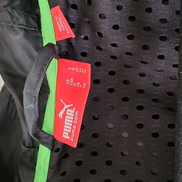 Puma mesh lined light jacket  Sz Lg - Picture 2 of 2